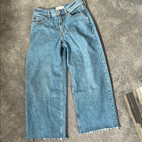 Abercrombie & Fitch Denim - Abercrombie and Fitch Wide Leg High Rise